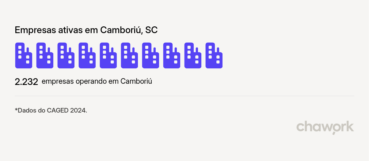 Empresas ativas em Camboriú, SC