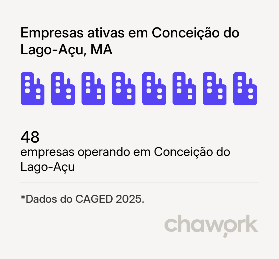 Empresas ativas em Conceição do Lago-Açu, MA