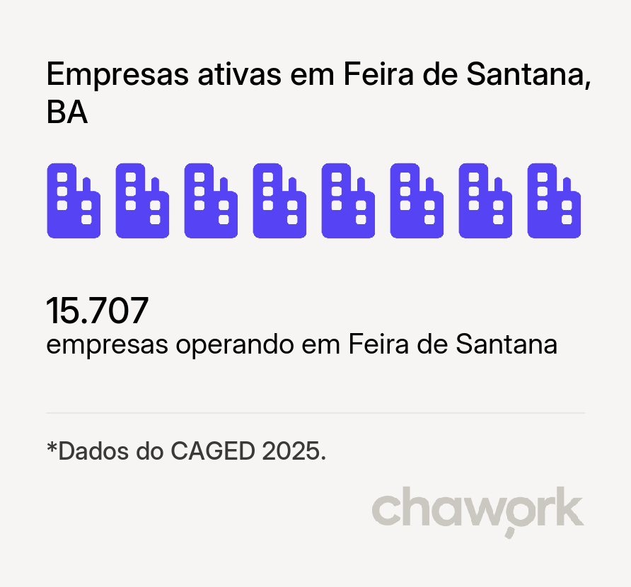 Empresas ativas em Feira de Santana, BA