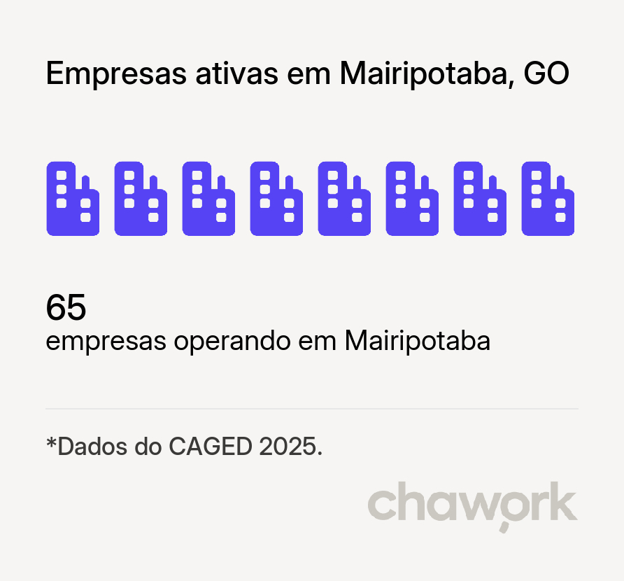Empresas ativas em Mairipotaba, GO