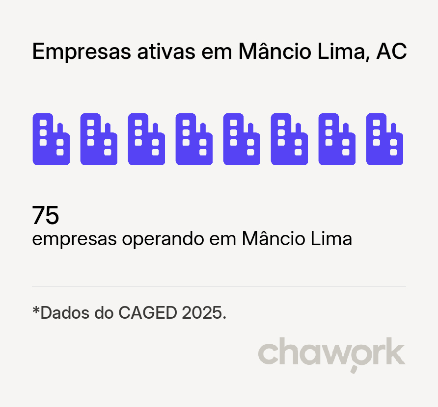 Empresas ativas em Mâncio Lima, AC