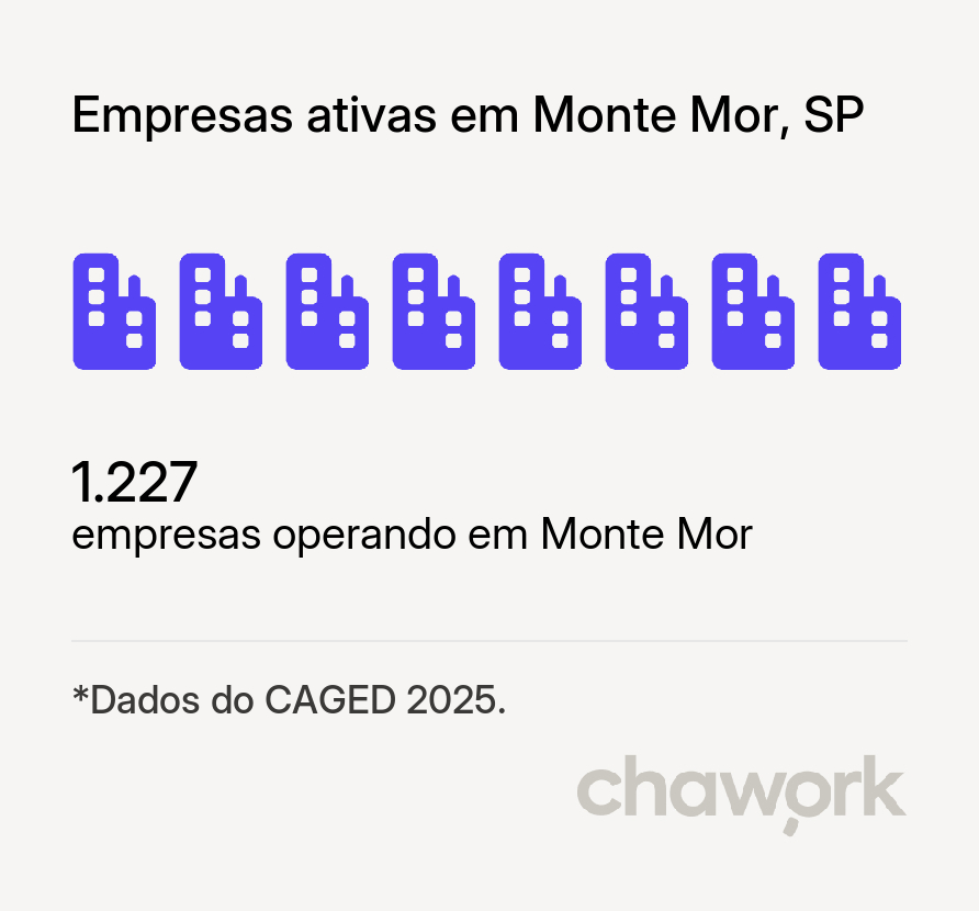 Empresas ativas em Monte Mor, SP