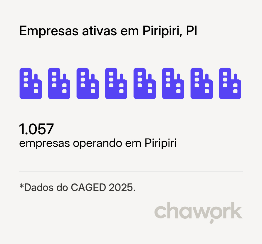 Empresas ativas em Piripiri, PI