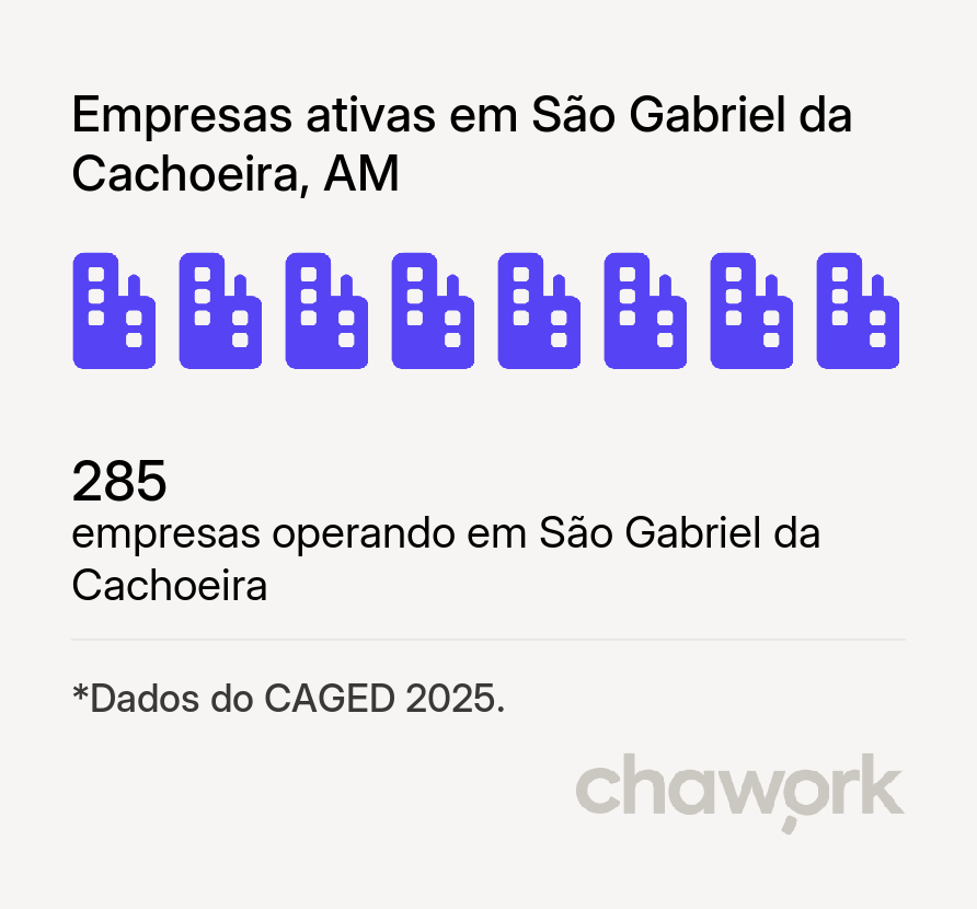 Empresas ativas em São Gabriel da Cachoeira, AM