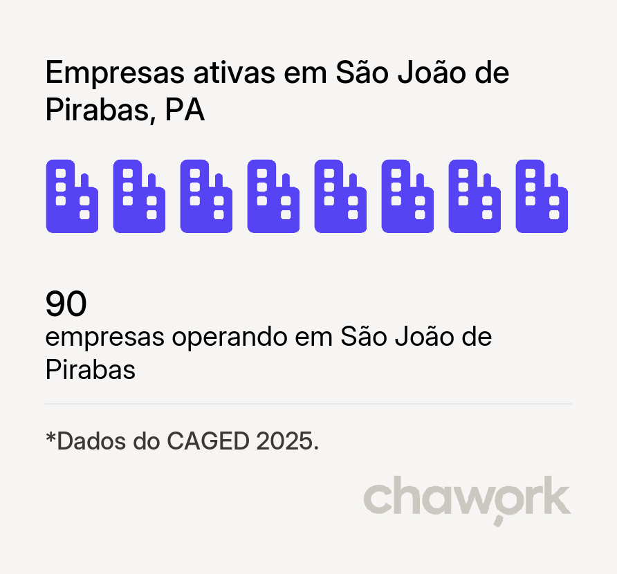 Empresas ativas em São João de Pirabas, PA