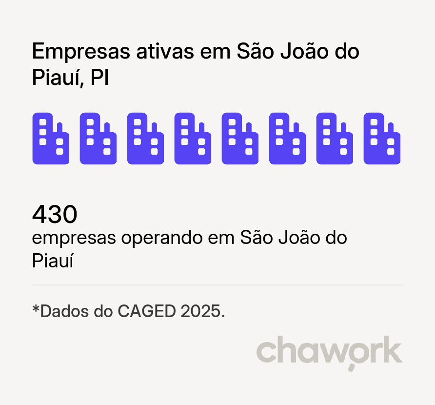 Empresas ativas em São João do Piauí, PI