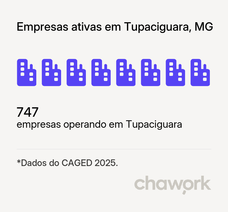 Empresas ativas em Tupaciguara, MG