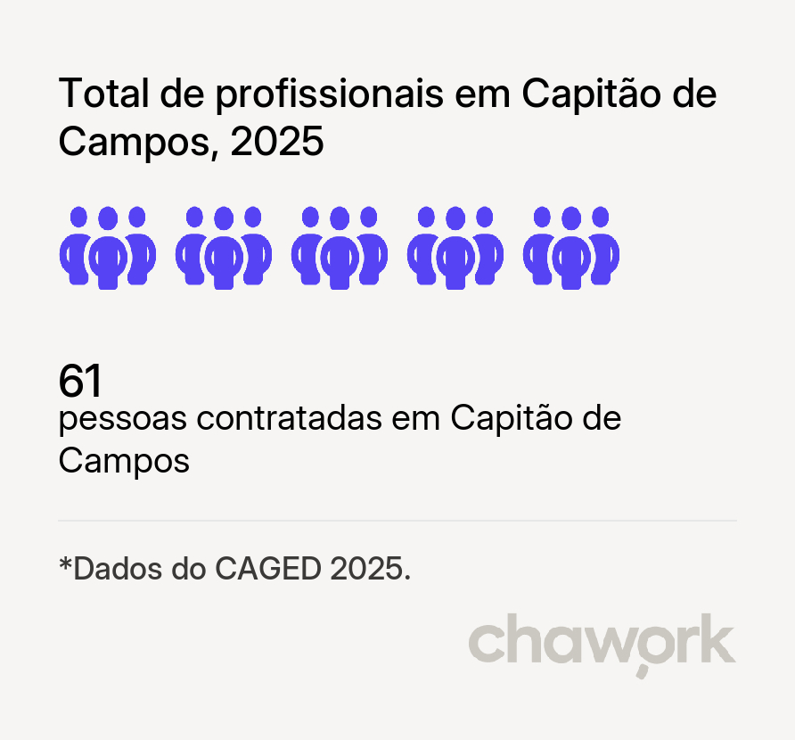 Total de profissionais contratados em Capitão de Campos, PI