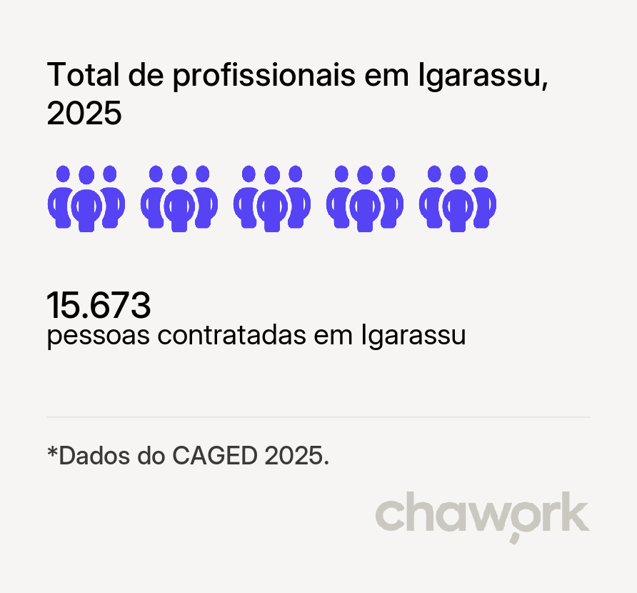 Total de profissionais contratados em Igarassu, PE
