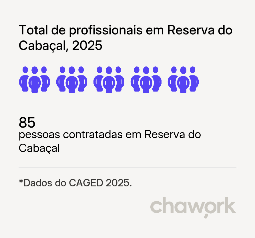 Total de profissionais contratados em Reserva do Cabaçal, MT